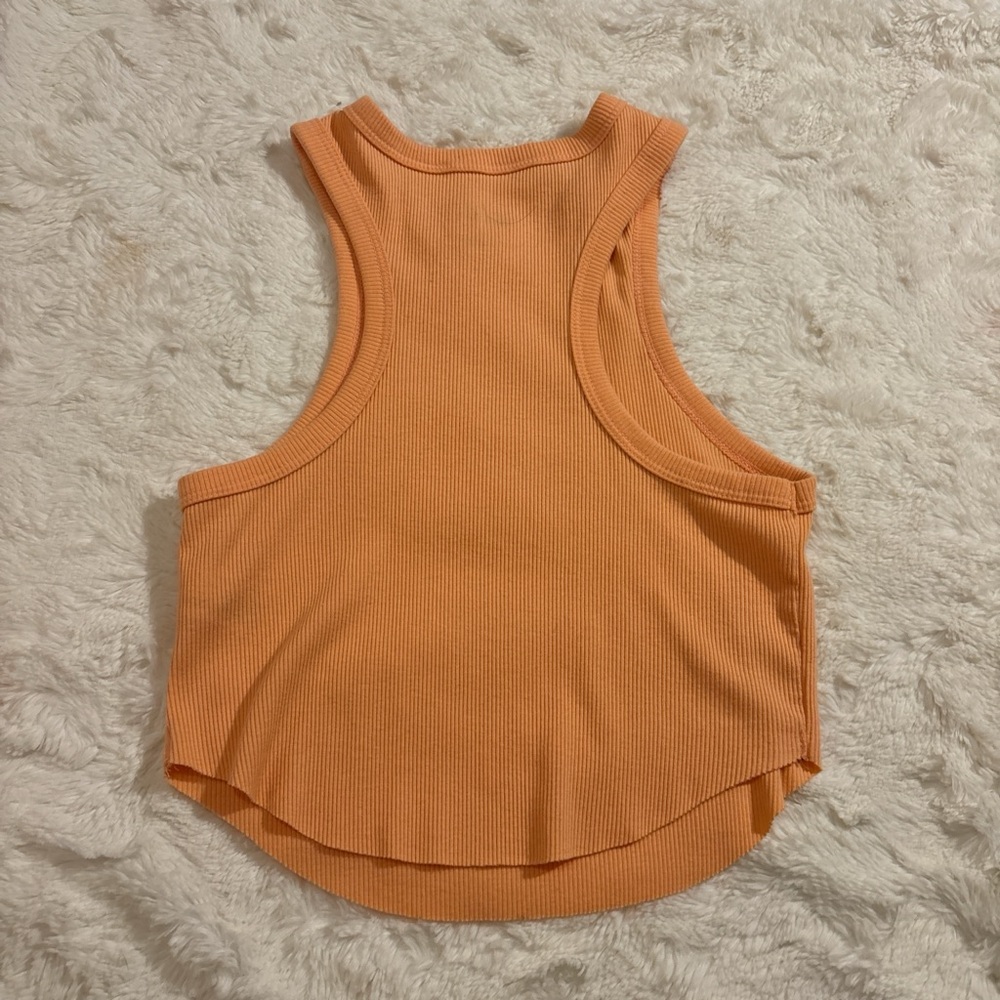 Wild Fable Peach Ribbed Tank Top - Picture 3 of 3